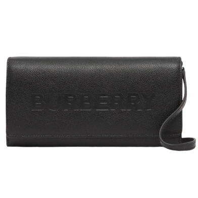 Burberry Henley leather crossbody bag purse black